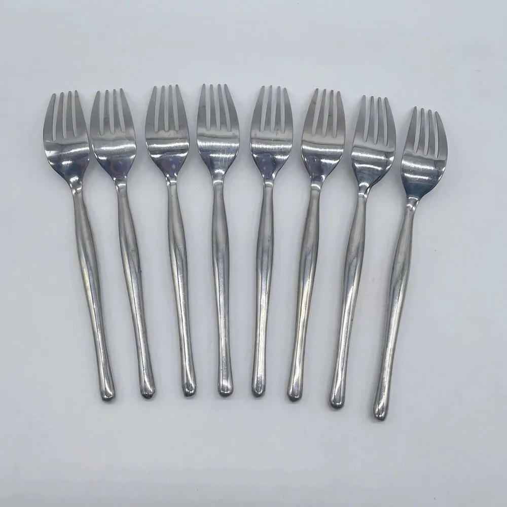 Hampton Silversmiths HSV84 Dinner Forks 7 3/4” Stainless Steel Set of 8